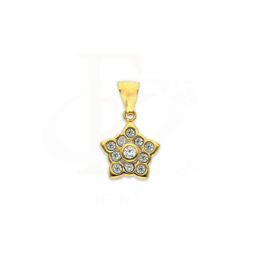 Gold Star Shaped Pendant 18Kt - Fkjpnd18K2341 Pendants