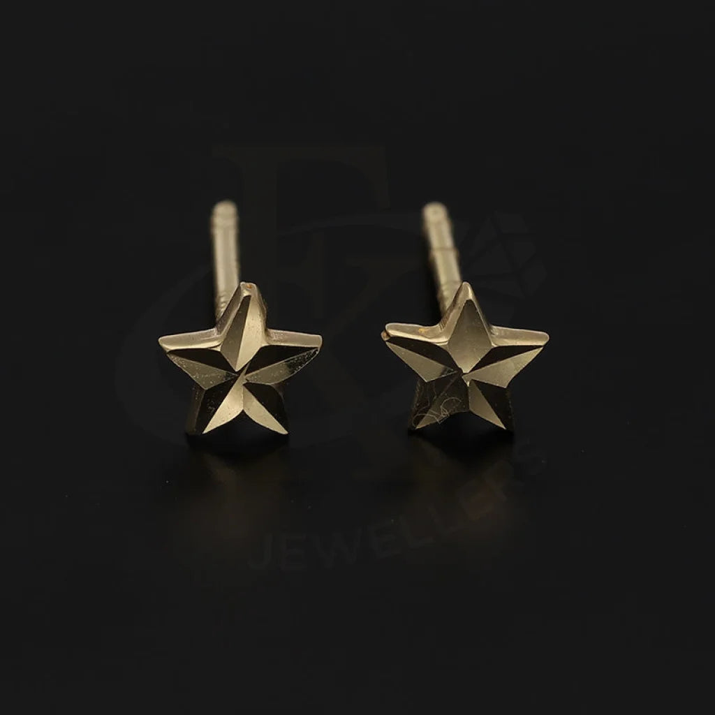 Gold Star Stud Earrings 18Kt - Fkjern18K5537