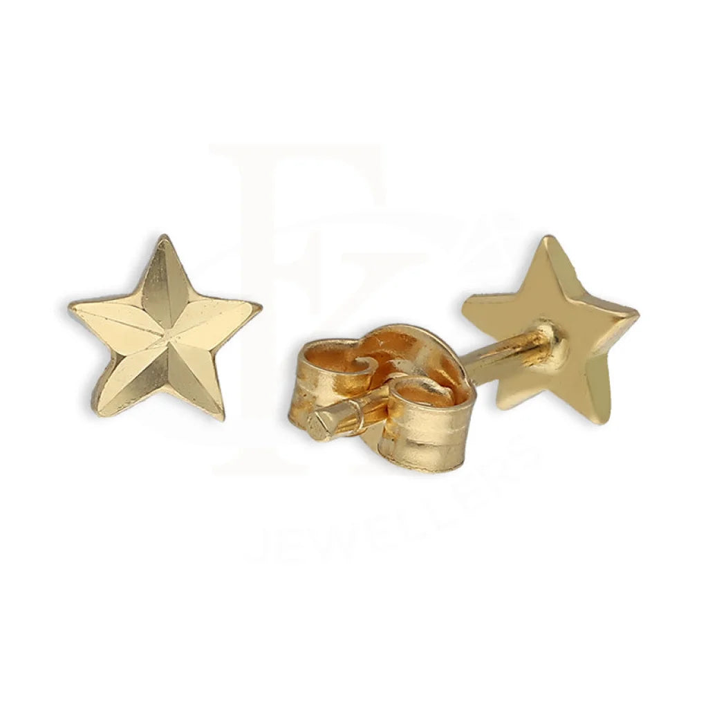 Gold Star Stud Earrings 18Kt - Fkjern18K5537