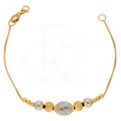 Gold Stone Studded Bracelet 21Kt - Fkjbrl21Km8693 Bracelets