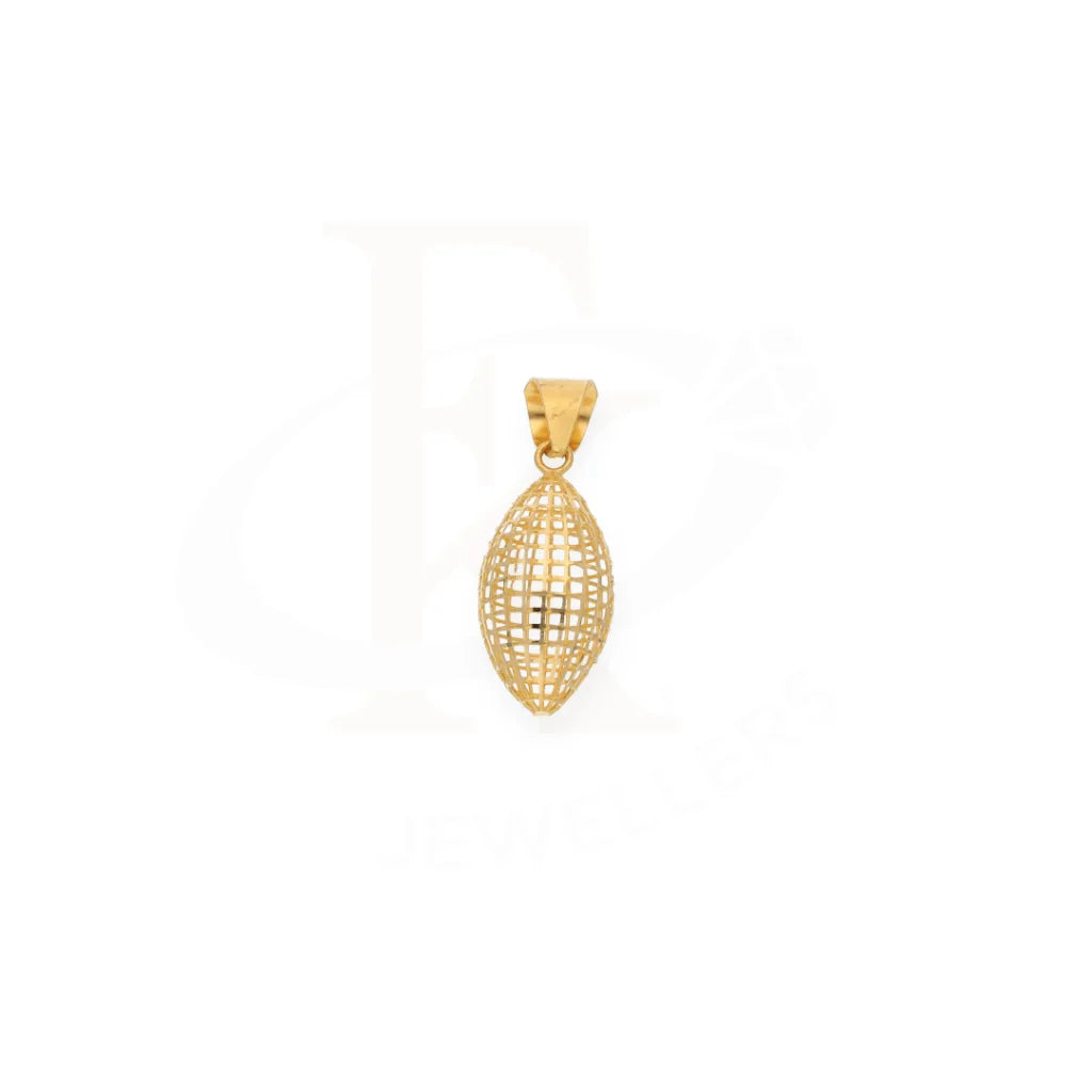 Gold Striking Floral Mesh Pendant 21Kt - Fkjpnd21K7939 Pendants