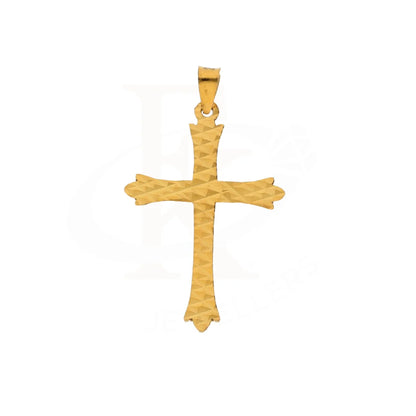 Gold Stud Cross Shaped Pendant 21Kt - Fkjpnd21Km8544 Pendants