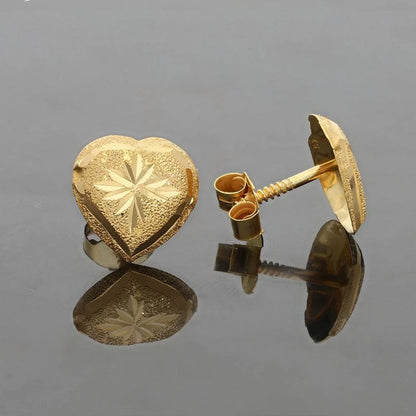 Gold Stud Earrings 18Kt - Fkjern1410