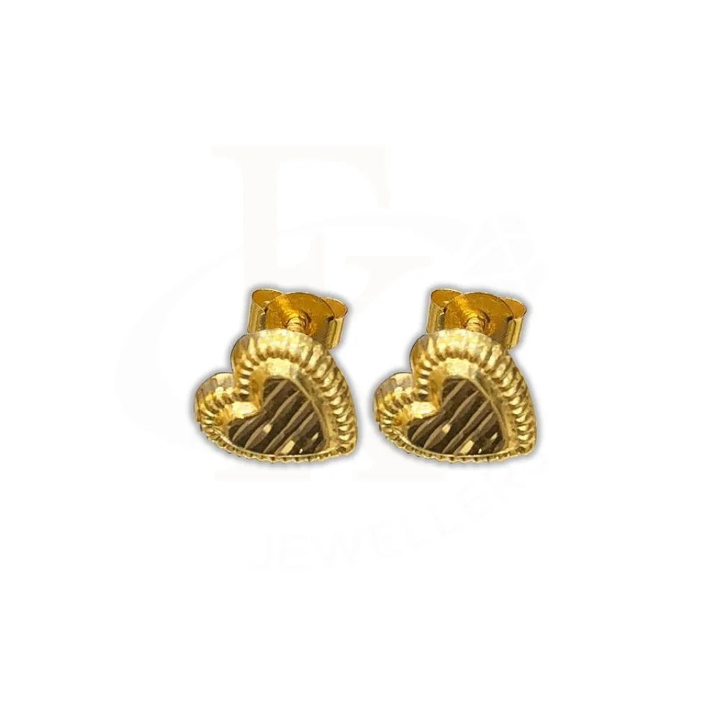 Gold Stud Earrings 18Kt - Fkjern1444
