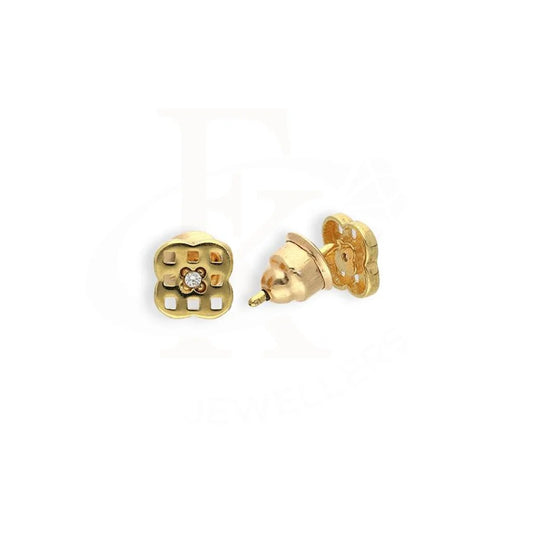 Gold Stud Earrings 18Kt - Fkjern18K2290