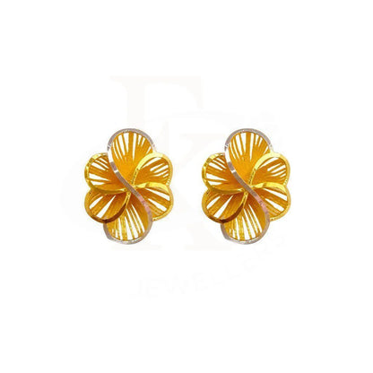 Gold Stud Earrings 22Kt - Fkjern1724