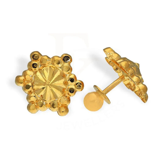 Gold Stud Earrings 22Kt - Fkjern22K2586