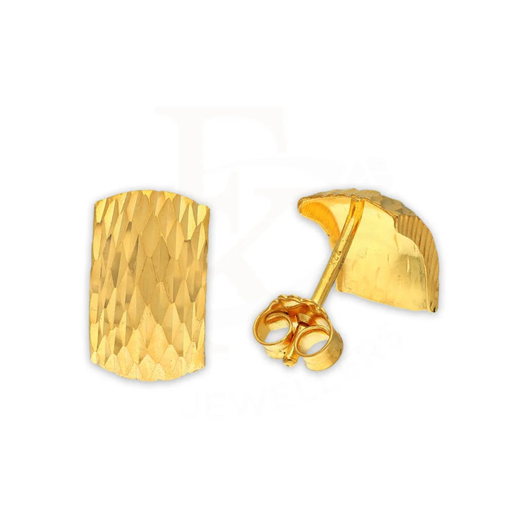 Gold Stud Earrings 22Kt - Fkjern22K3133