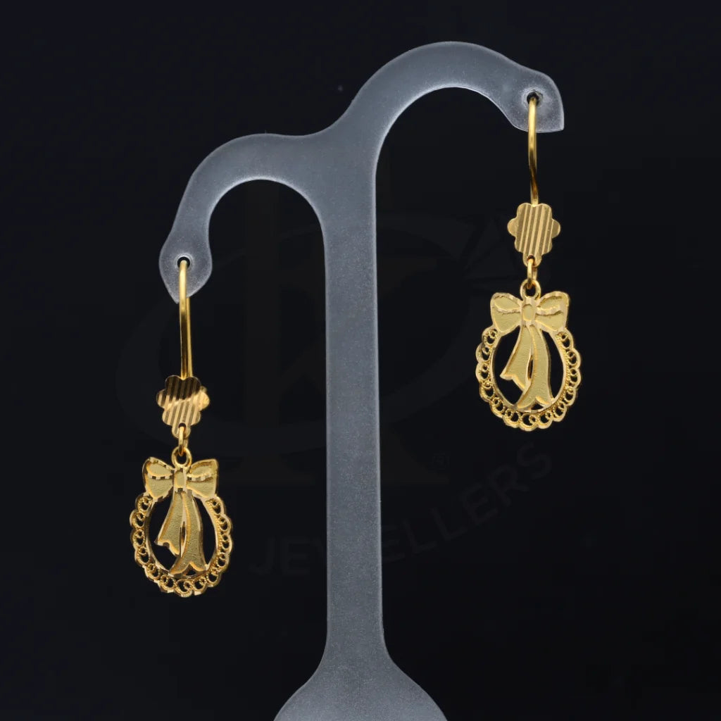 Gold Stylish Earring 21Kt - Fkjern21K7755 Earrings