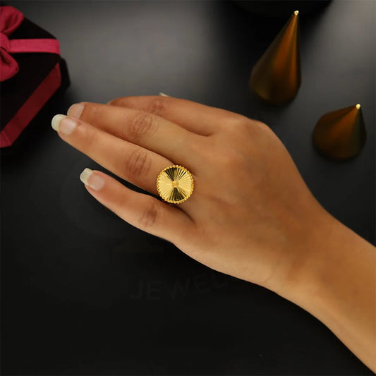 Gold Sunbeam Ring 21Kt - Fkjrn21Km5154 Rings