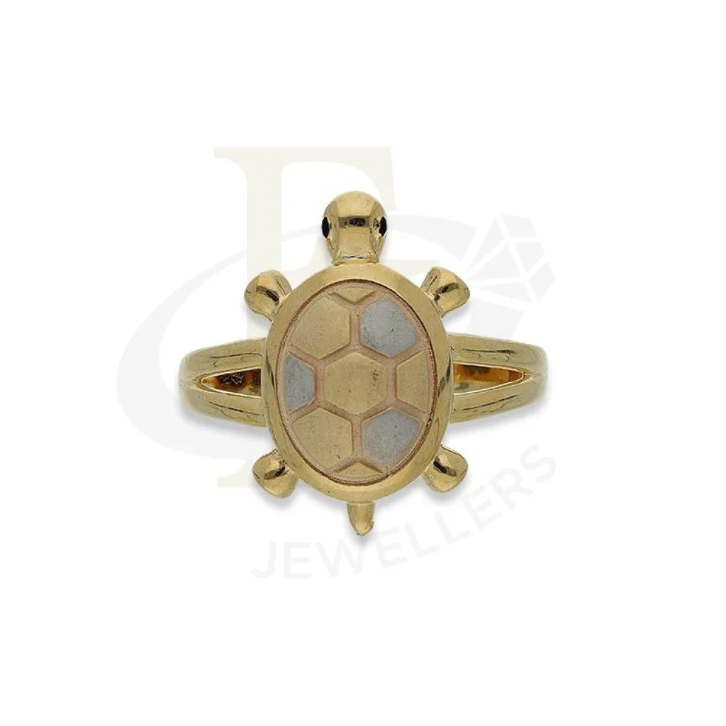 Gold Tortoise Ring In 18Kt - Fkjrn18K2659 Rings