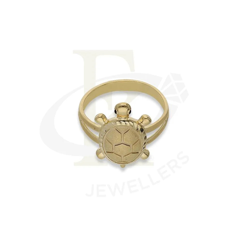 Gold Tortoise Shaped Ring In 18Kt - Fkjrn18K2653 Rings