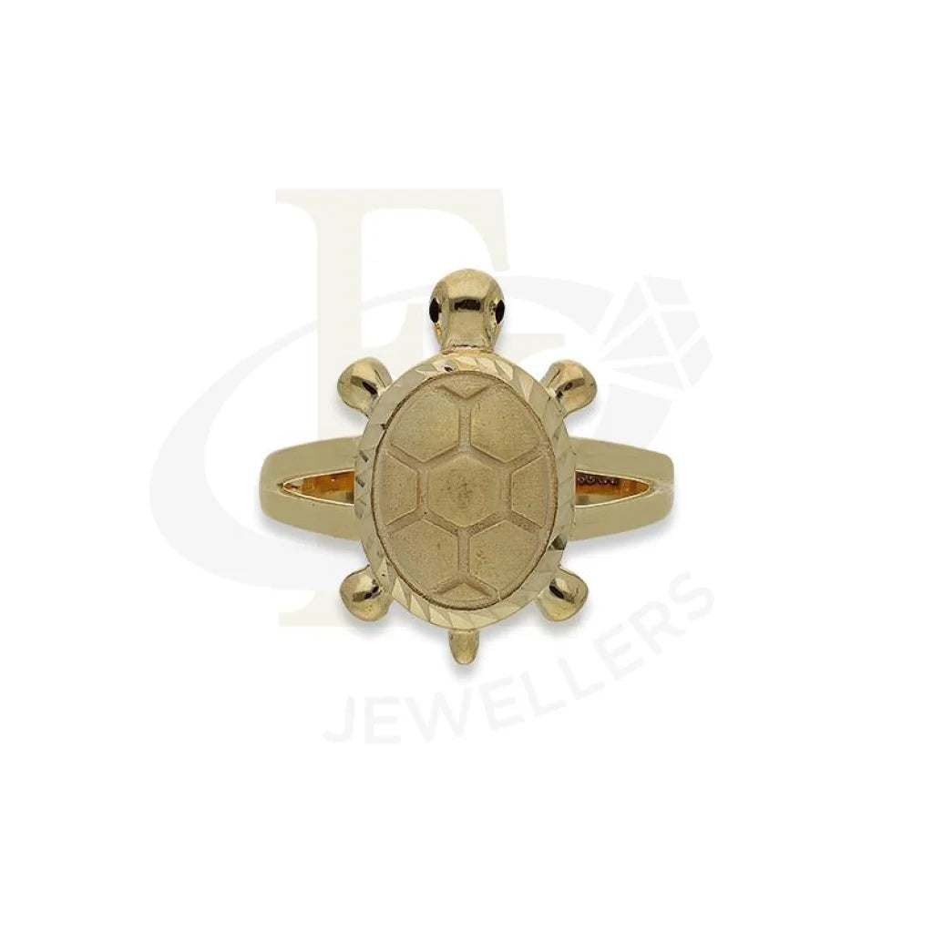 Gold Tortoise Shaped Ring In 18Kt - Fkjrn18K2653 Rings