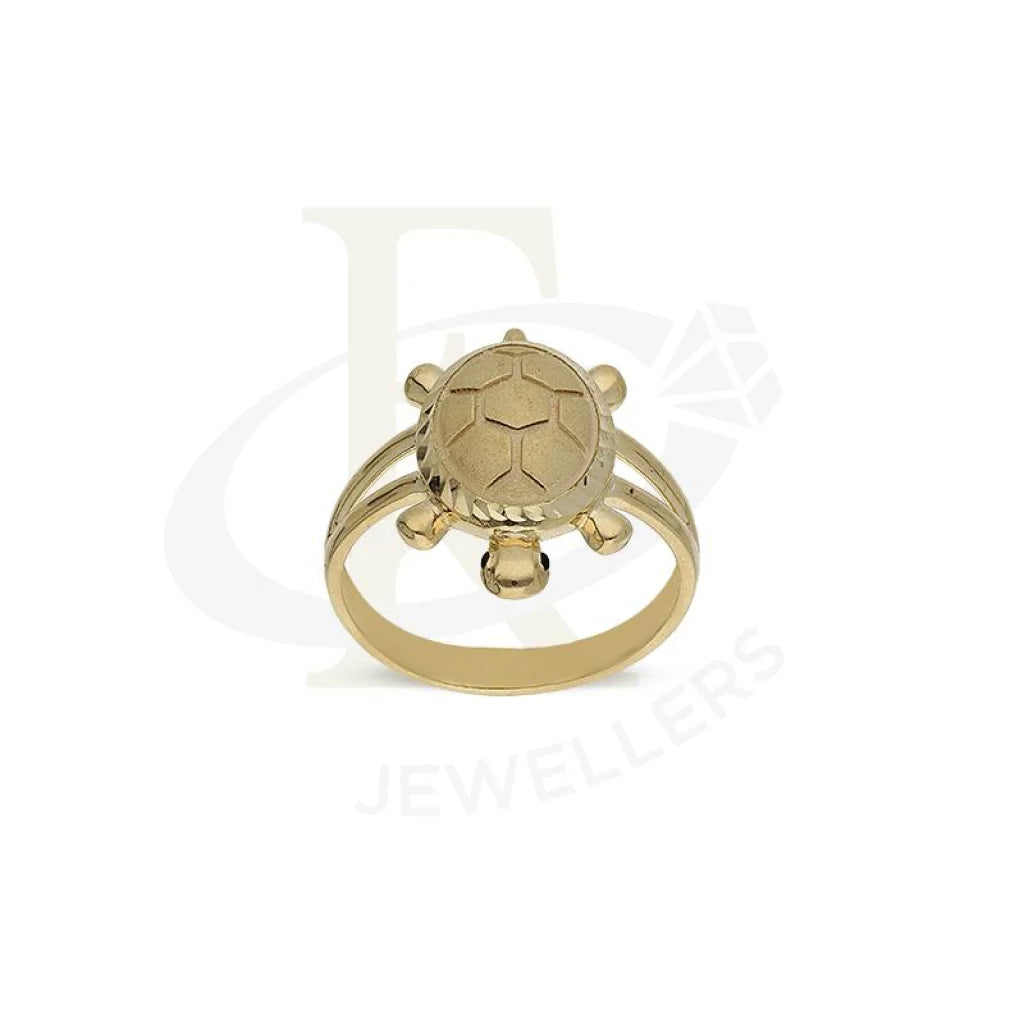 Gold Tortoise Shaped Ring In 18Kt - Fkjrn18K2653 Rings