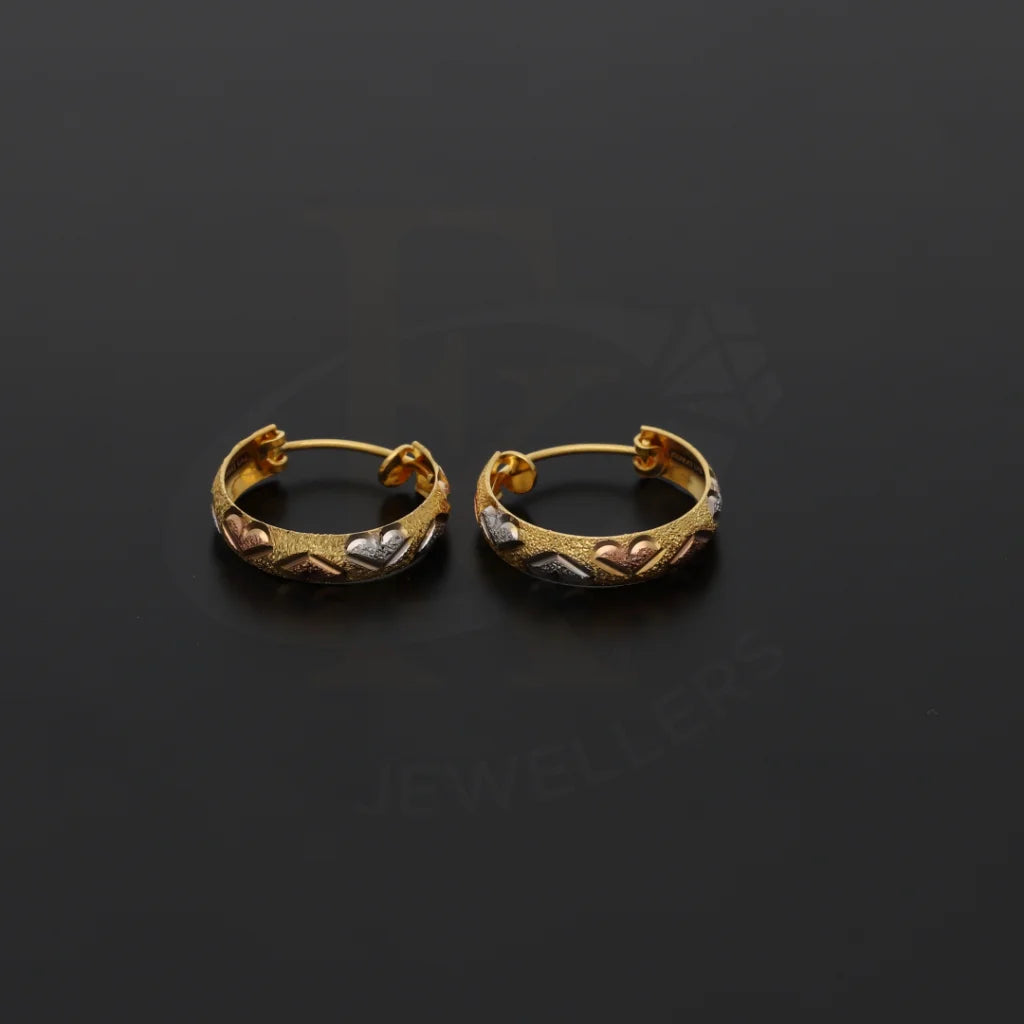 Gold Tri Color Ring 21Kt - Fkjrn21Km8119 Rings