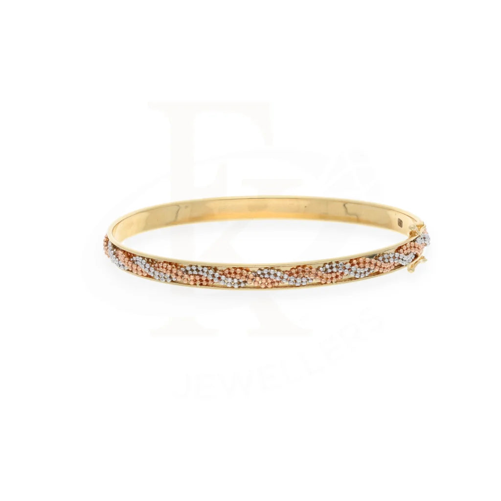 Gold Tri Tone Bangle 18Kt - Fkjbng18K5192 Bangles