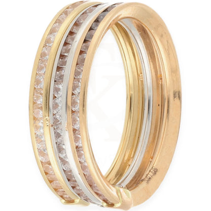 Gold Tri Tone Ring 18Kt - Fkjrn18K7465 Rings