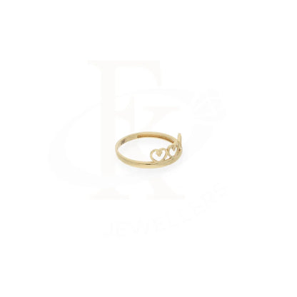 Gold Triple Heart Shaped Ring 18Kt - Fkjrn18K7908 Rings