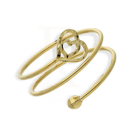 Gold Twin Heart Shaped Spiral Ring 18Kt - Fkjrn18K2783 Rings