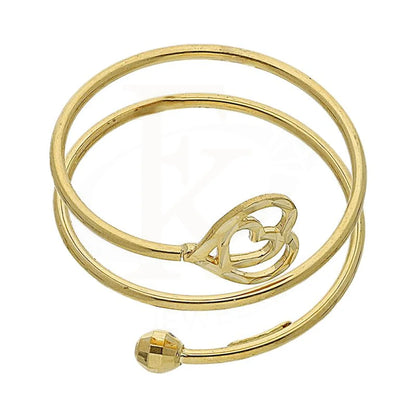 Gold Twin Heart Shaped Spiral Ring 18Kt - Fkjrn18K2783 Rings