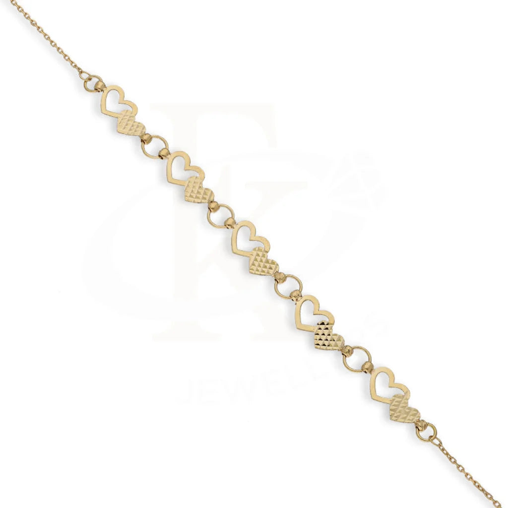 Gold Twin Hearts Bracelet 18Kt - Fkjbrl18K5383 Bracelets