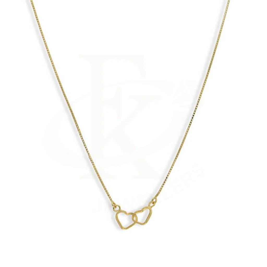 Gold Twin Hearts Necklace 18Kt - Fkjnkl18K3124 Necklaces