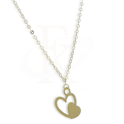 Gold Twin Hearts Necklace 18Kt - Fkjnkl18Km5288 Necklaces