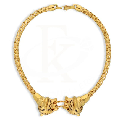 Gold Twin Lion With Ring Mens Bracelet 22Kt - Fkjbrl22K2932 Bracelets