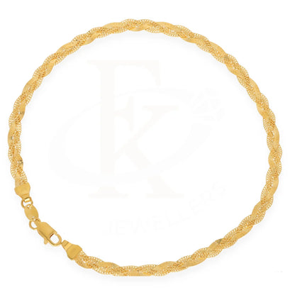 Gold Spiral Design Anklet 21Kt - Fkjankl21K7281 Anklets