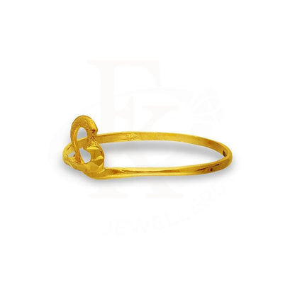 Gold Twisted Heart Ring 18Kt - Fkjrn18K2236 Rings
