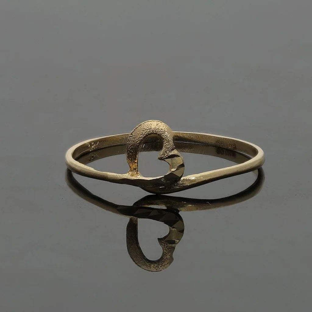 Gold Twisted Heart Ring 18Kt - Fkjrn18K2236 Rings