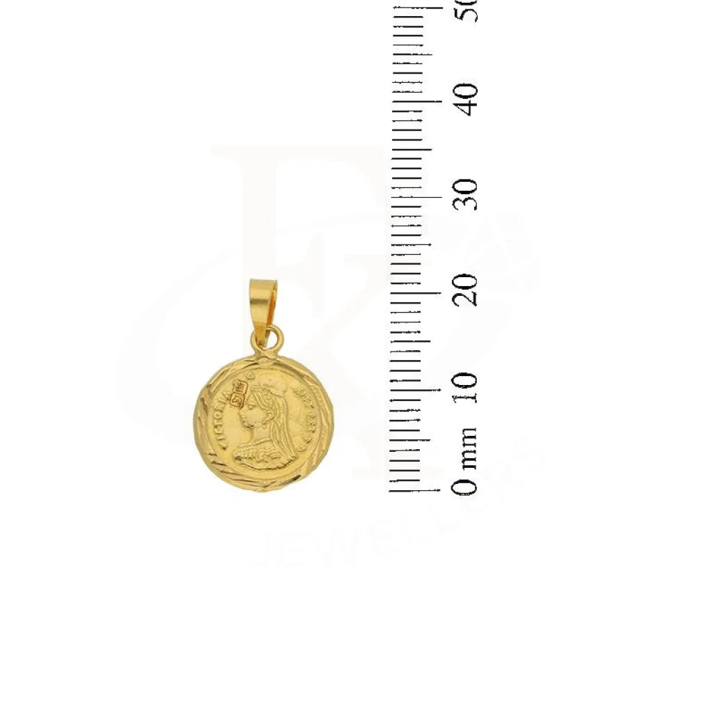 Gold Victoria Coin Necklace (Chain With Pendant) 18Kt - Fkjnkl18K2393 Necklaces