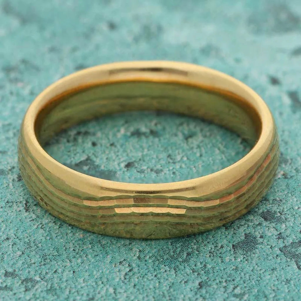 Gold Wedding Band Ring 18Kt - Fkjrn18K3679 Rings