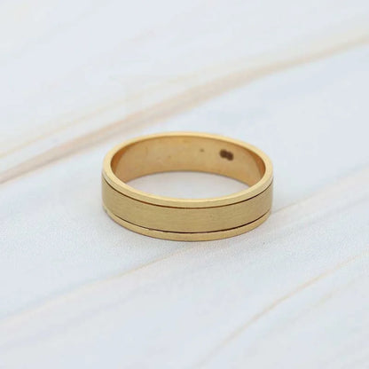 Gold Wedding Band Ring 18Kt - Fkjrn18K3807 Rings