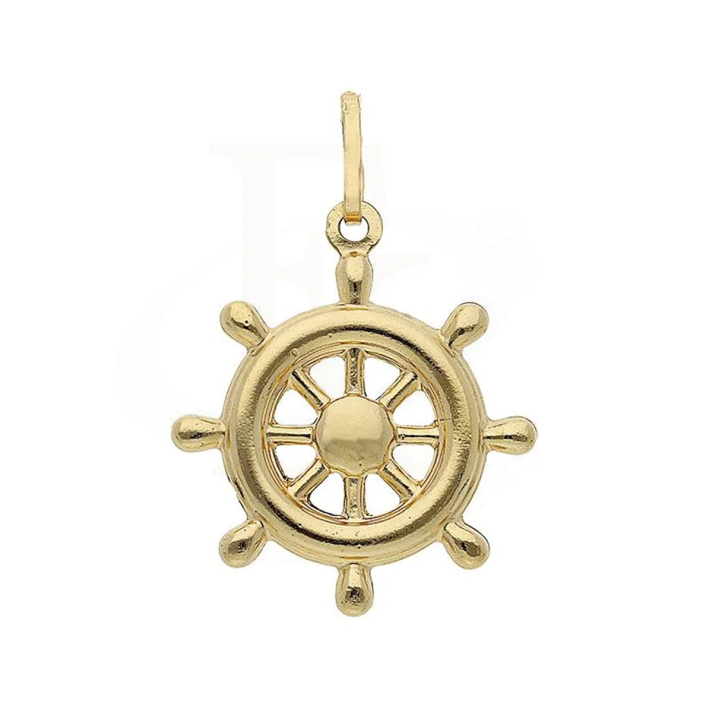 Gold Wheel Pendant 18Kt - Fkjpnd18K2411 Pendants