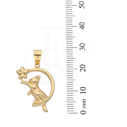 Gold Wish Upon A Star Cat Pendant 18Kt - Fkjpnd18K5475 Pendants