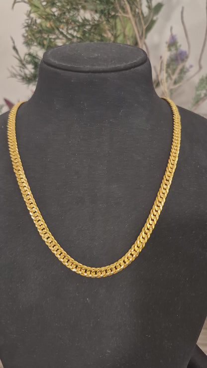 Gold Curb Chain 21KT - FKJCN21KM12017