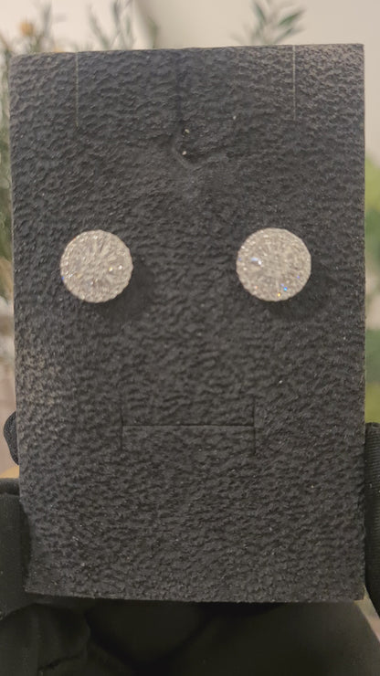 Sterling Silver 925 Solar Halo Earrings - FKJERNSL10833