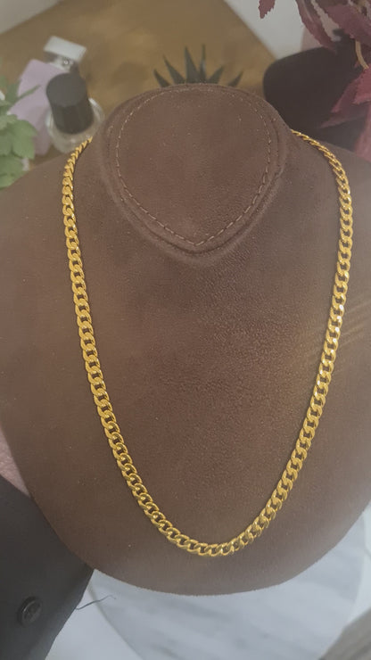 Gold Timeless Curb Chain 21KT - FKJCN21KM10402