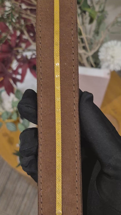 Gold Link Mesh Bracelet 21KT - FKJBRL21KM11595