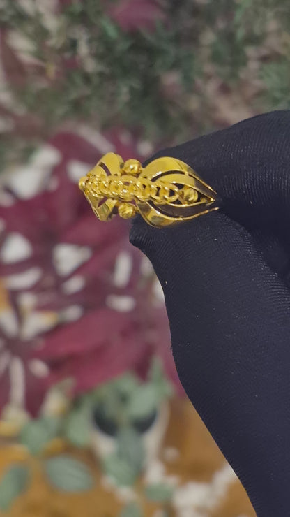 Gold Classic Ring 21KT - FKJRN21KM11705