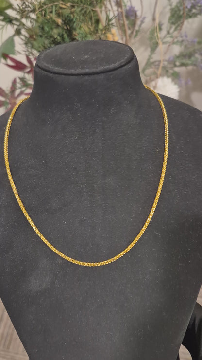Gold Braided Chain 21KT - FKJCN21KM11862
