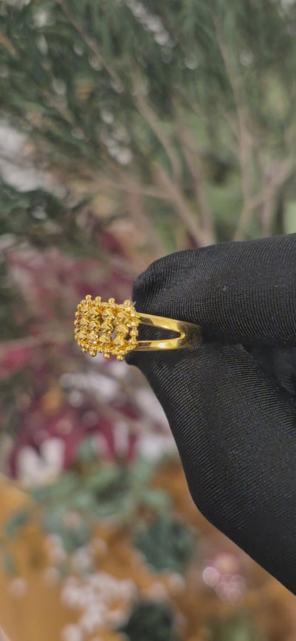 Gold Bead Ring 21KT - FKJRN21KM11187