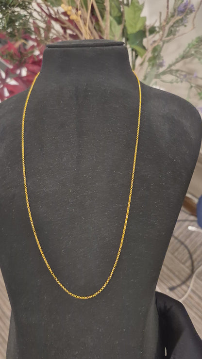 Gold Inter-Link Chain 21KT - FKJCN21KM11689