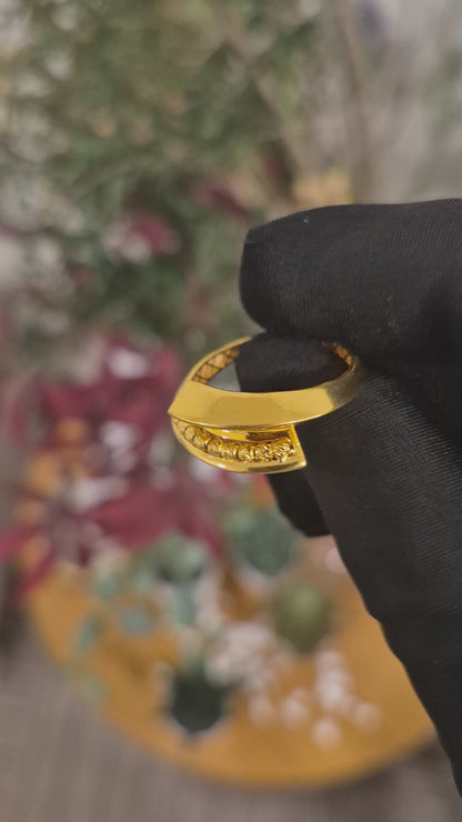 Gold Elegant Ring 21KT - FKJRN21KM11757