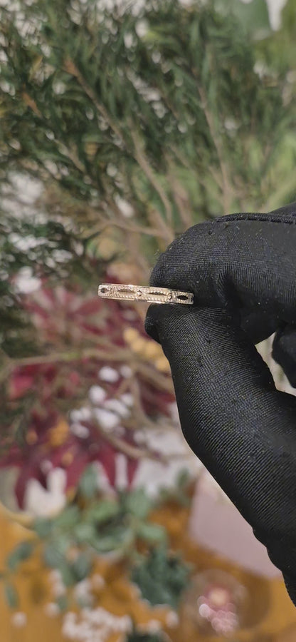 Sterling Silver 925 Rustic Finish Ring - FKJRNSL11082