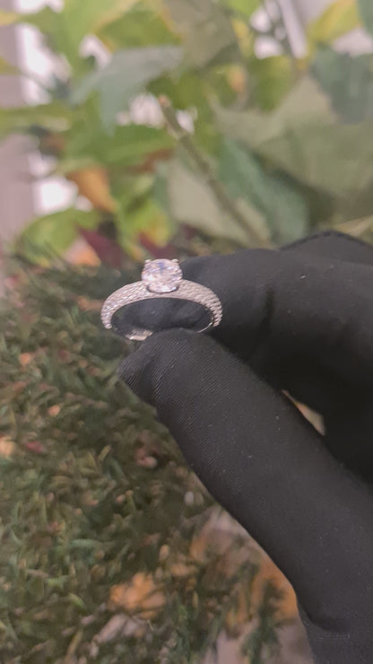 Sterling Silver 925 Diamond Ring - FKJRNSL10788