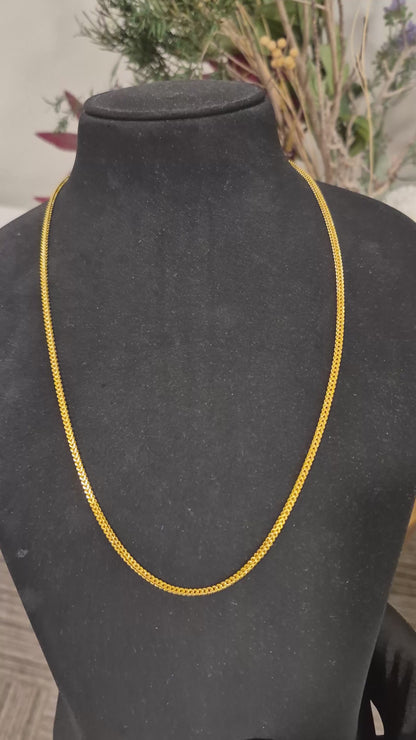 Gold Cable Chain 21KT - FKJCN21KM12060