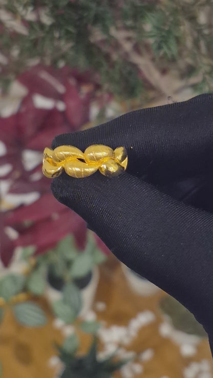 Gold Chunky Ring 21KT - FKJRN21KM11706