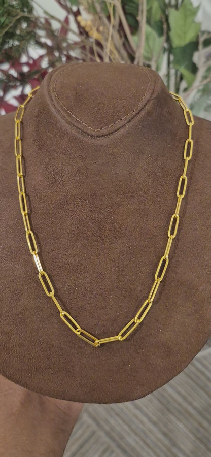 Gold Minimal Link Chain 21KT - FKJCN21KM11578